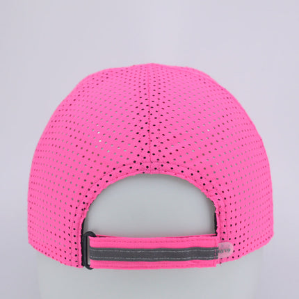 Reflective Athletic Unstructured Mesh Adjustable Baseball Cap Running Hat
