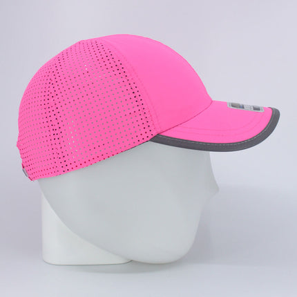 Reflective Athletic Unstructured Mesh Adjustable Baseball Cap Running Hat