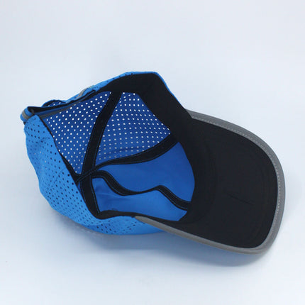 Reflective Athletic Unstructured Mesh Adjustable Baseball Cap Running Hat