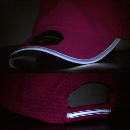 Reflective Athletic Unstructured Mesh Adjustable Baseball Cap Running Hat