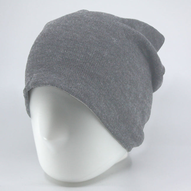 Soft Slouch Loose Fit Comfort Knit Heather Solids Beanie 11 3/4"