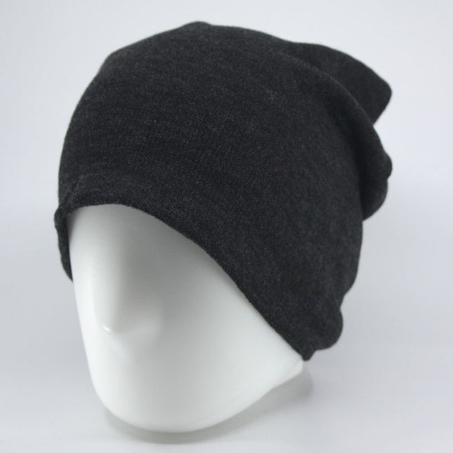 Soft Slouch Loose Fit Comfort Knit Heather Solids Beanie 11 3/4"