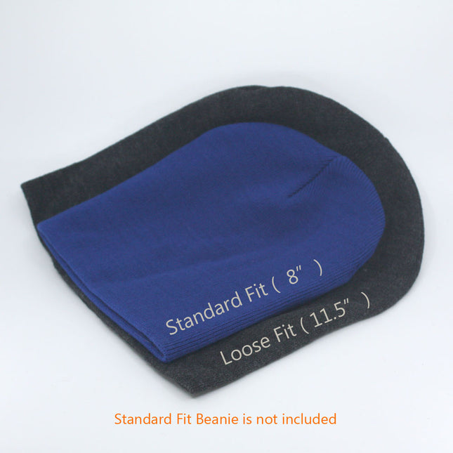 Soft Slouch Loose Fit Comfort Knit Heather Solids Beanie 11 3/4"