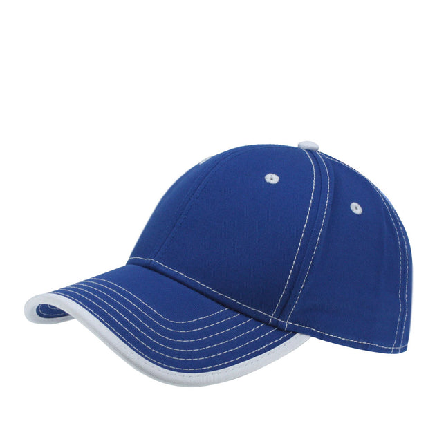 Contrast Color Stitching Binding Trim Cotton Adjustable Baseball Cap