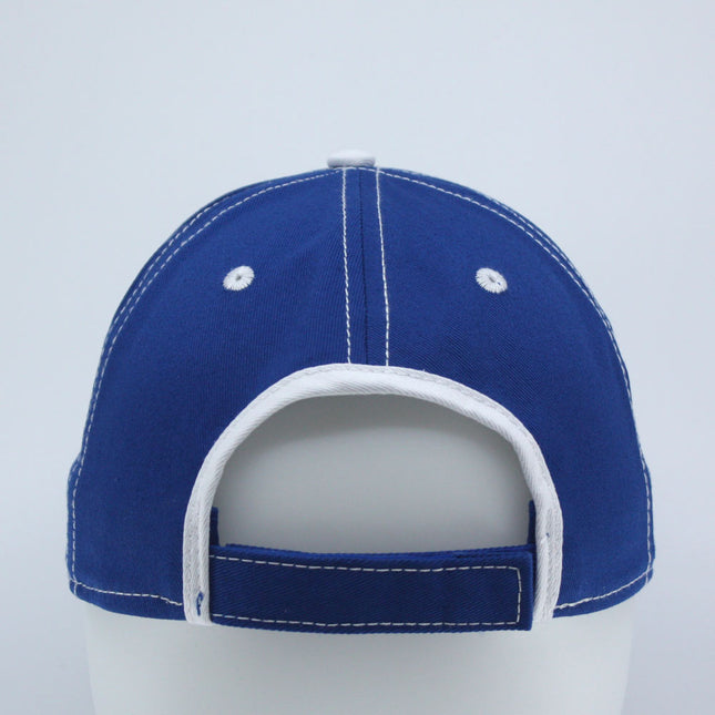 Contrast Color Stitching Binding Trim Cotton Adjustable Baseball Cap