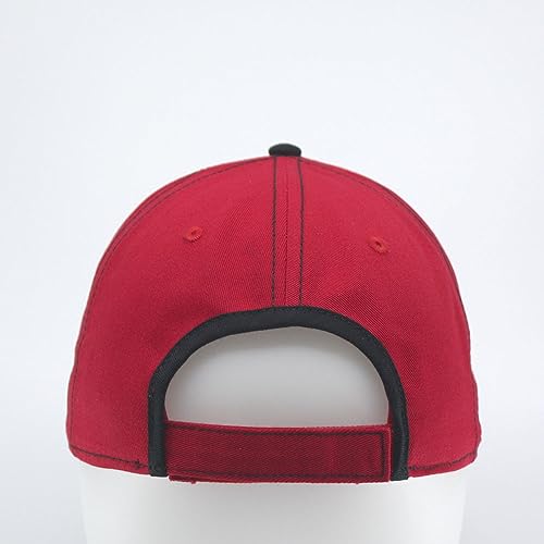 Contrast Color Stitching Binding Trim Cotton Adjustable Baseball Cap