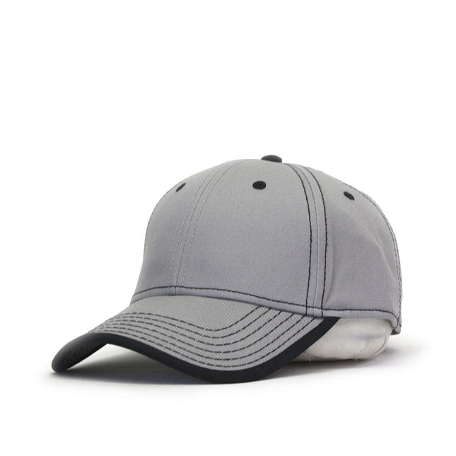 Contrast Color Stitching Binding Trim Cotton Adjustable Baseball Cap