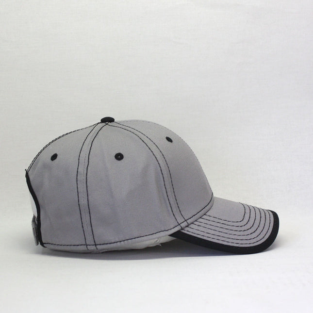 Contrast Color Stitching Binding Trim Cotton Adjustable Baseball Cap