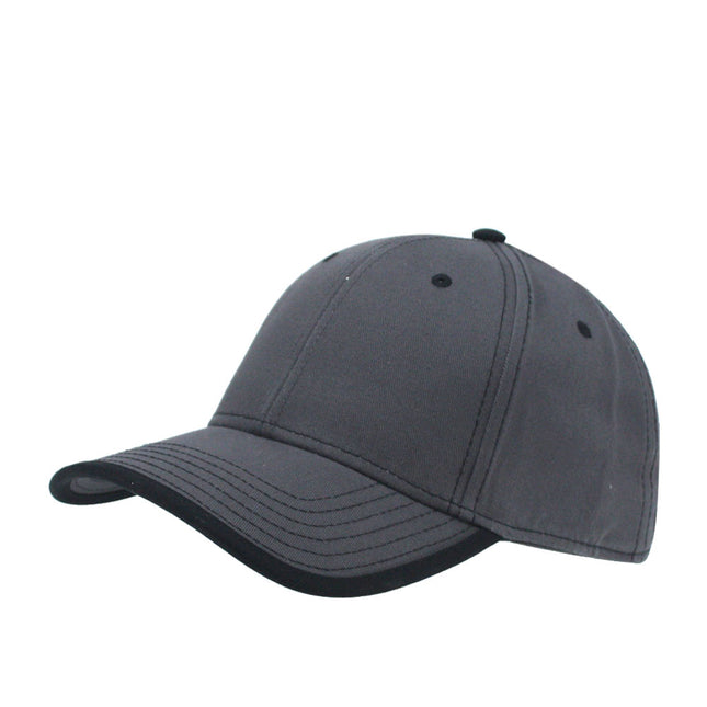 Contrast Color Stitching Binding Trim Cotton Adjustable Baseball Cap