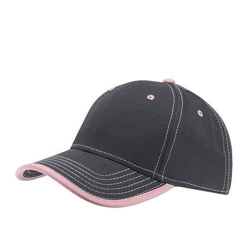 Contrast Color Stitching Binding Trim Cotton Adjustable Baseball Cap