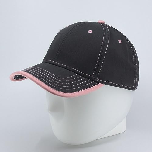 Contrast Color Stitching Binding Trim Cotton Adjustable Baseball Cap
