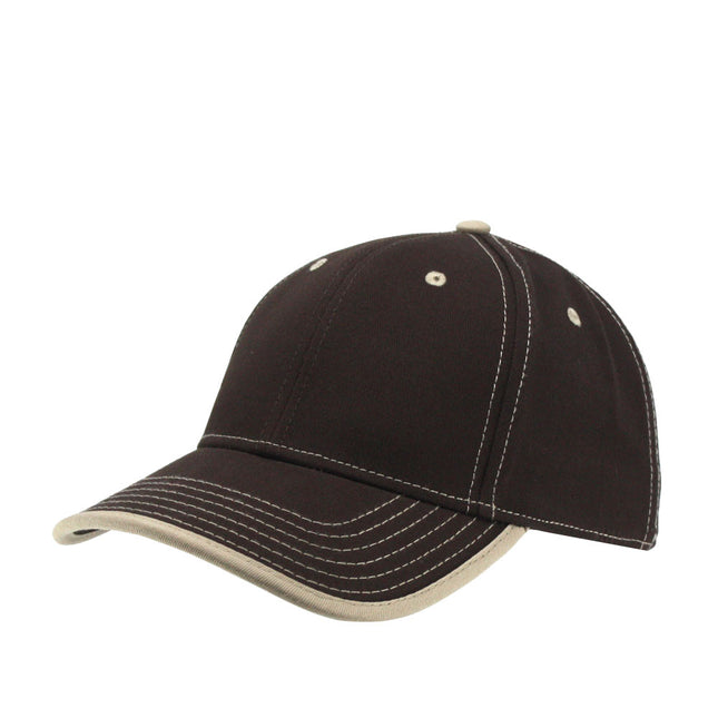 Contrast Color Stitching Binding Trim Cotton Adjustable Baseball Cap
