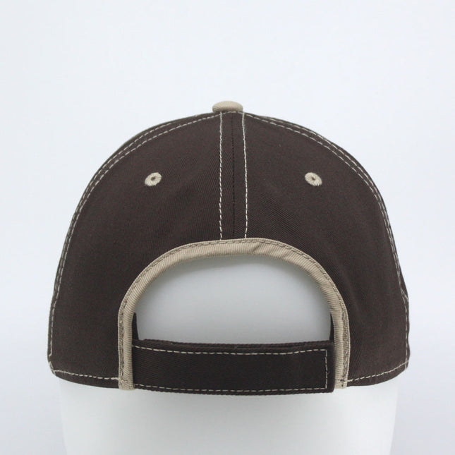 Contrast Color Stitching Binding Trim Cotton Adjustable Baseball Cap
