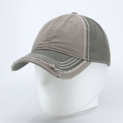Washed Cotton distressed Heavy Stitching Adjustable Dad Hat Baseball Cap