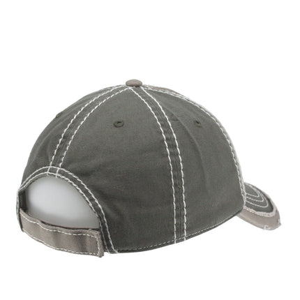 Washed Cotton distressed Heavy Stitching Adjustable Dad Hat Baseball Cap