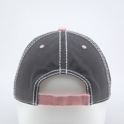 Washed Cotton distressed Heavy Stitching Adjustable Dad Hat Baseball Cap