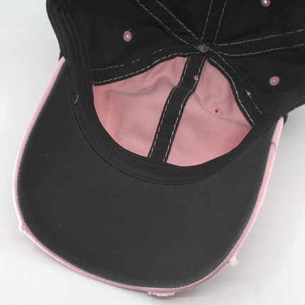 Washed Cotton distressed Heavy Stitching Adjustable Dad Hat Baseball Cap