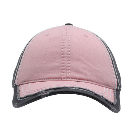 Washed Cotton distressed Heavy Stitching Adjustable Dad Hat Baseball Cap