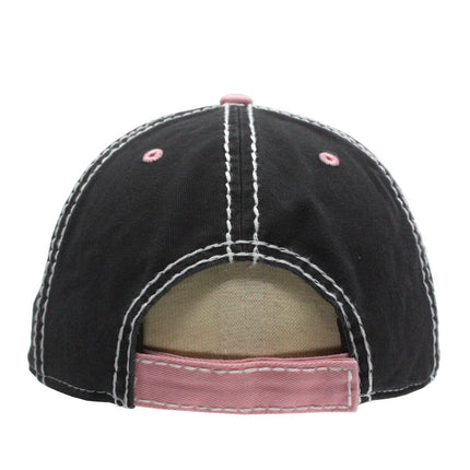 Washed Cotton distressed Heavy Stitching Adjustable Dad Hat Baseball Cap