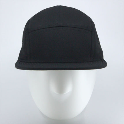 Solid Cotton Twill Square Flat Brim Adjustable 5 Panel Camper Cap
