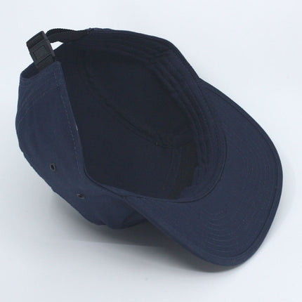 Solid Cotton Twill Square Flat Brim Adjustable 5 Panel Camper Cap