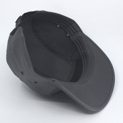 Solid Cotton Twill Square Flat Brim Adjustable 5 Panel Camper Cap