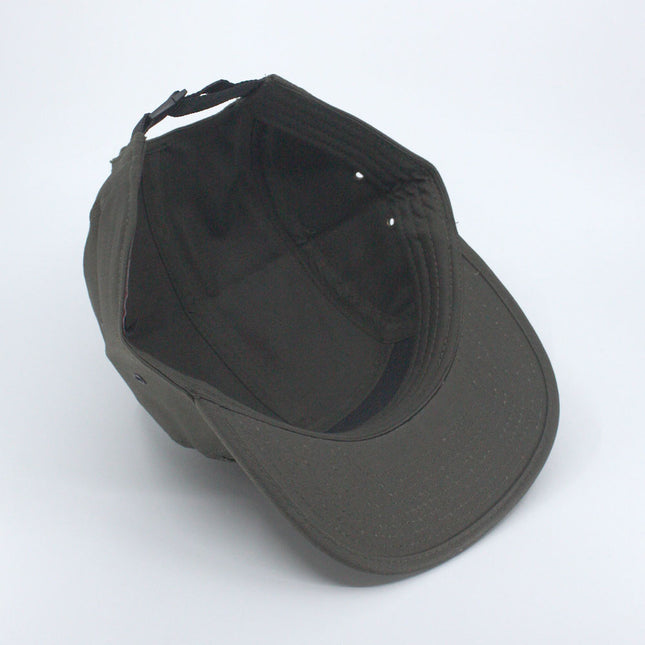 Solid Cotton Twill Square Flat Brim Adjustable 5 Panel Camper Cap