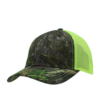 Neon Mossy Oak Camouflage Break Up Country Obsession Mesh Adjustable Hats Baseball Cap
