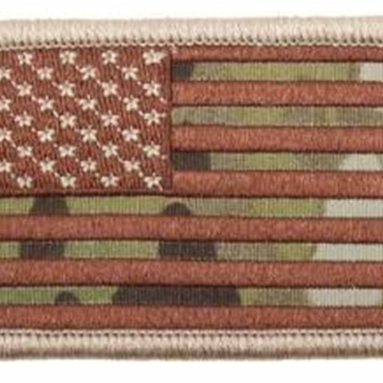 American Flag Patch  Hook Back -Camo