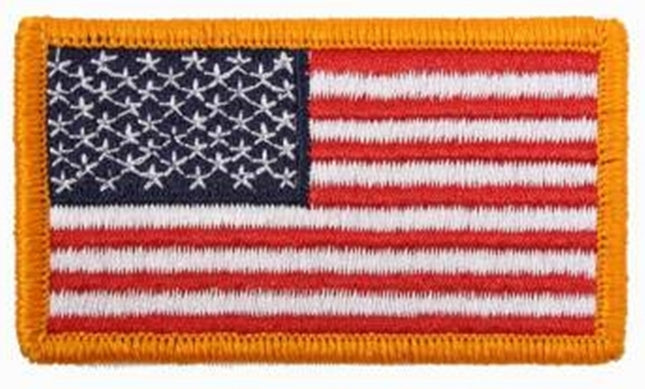 American Flag Patch  Hook Back - Red White Blue