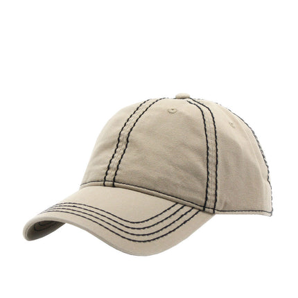 Classic Blank Heavy Stitch Cotton Dad Hat Baseball Cap