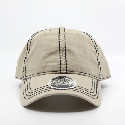 Classic Blank Heavy Stitch Cotton Dad Hat Baseball Cap