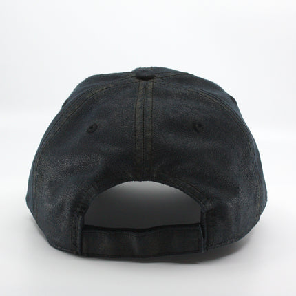 Heavy Washed Wax Coated Unstructured Adjustable Low Profile Baseball Cap
