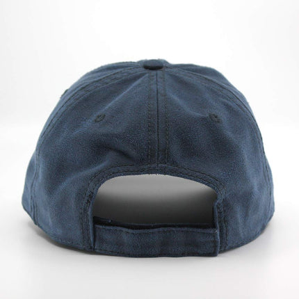 Heavy Washed Wax Coated Unstructured Adjustable Low Profile Baseball Cap