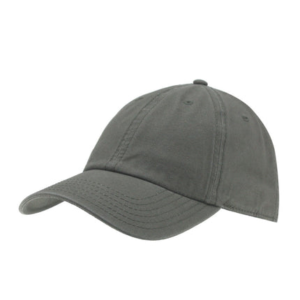 Washed Canvas Combed Cotton Twill Unstructured Adjustable Quick & Easy Snap-Button Strap Back Dad Hat Baseball Cap