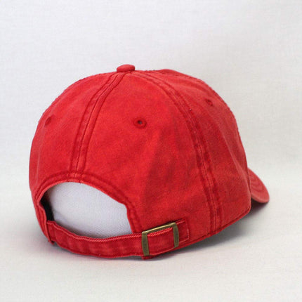 Snow Washed Cotton Twill Low Profile Adjustable Baseball Cap