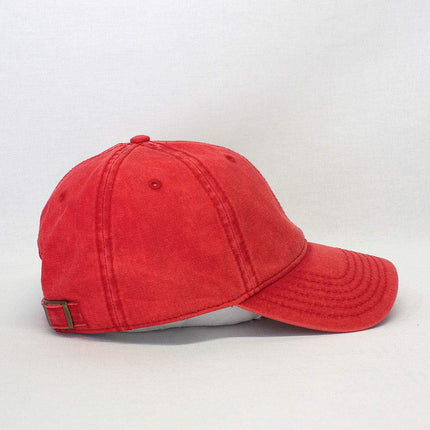 Snow Washed Cotton Twill Low Profile Adjustable Baseball Cap