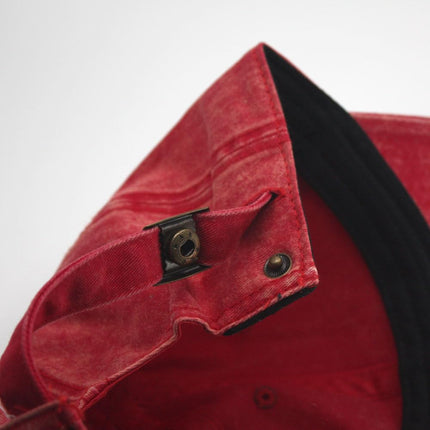 Snow Washed Cotton Twill Low Profile Adjustable Baseball Cap