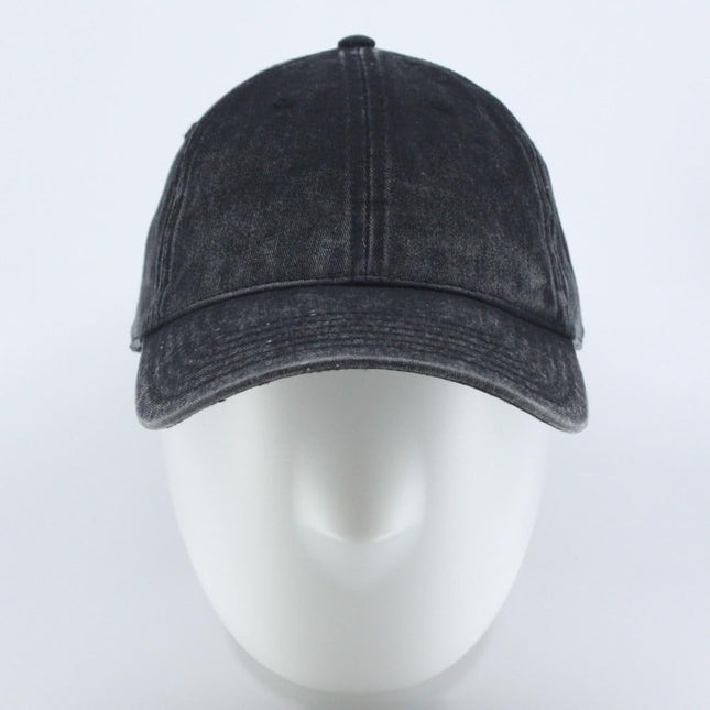 Snow Washed Cotton Twill Low Profile Adjustable Baseball Cap