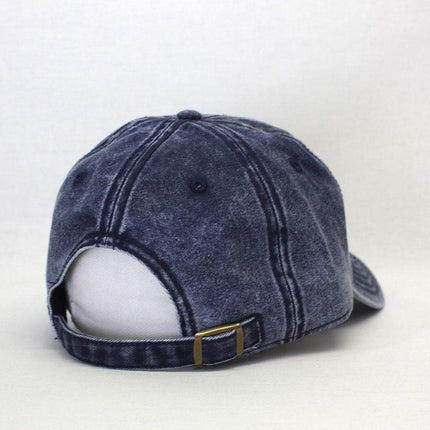 Snow Washed Cotton Twill Low Profile Adjustable Baseball Cap