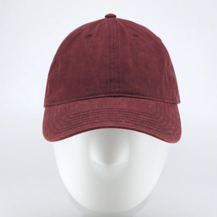Snow Washed Cotton Twill Low Profile Adjustable Baseball Cap