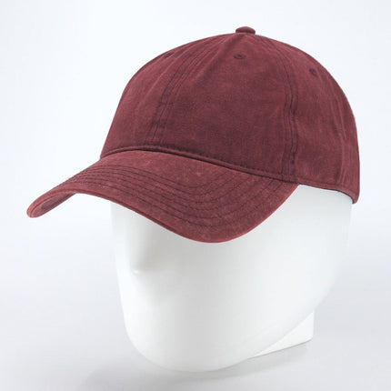 Snow Washed Cotton Twill Low Profile Adjustable Baseball Cap