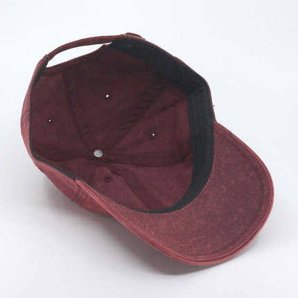 Snow Washed Cotton Twill Low Profile Adjustable Baseball Cap