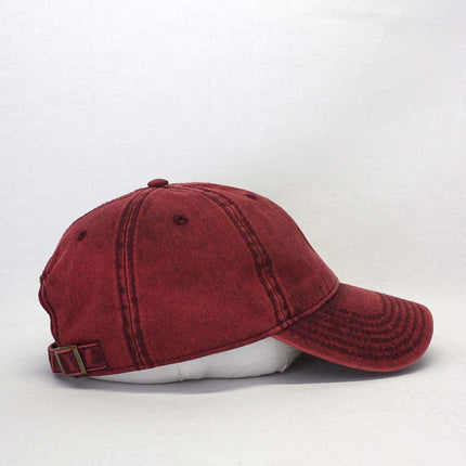 Snow Washed Cotton Twill Low Profile Adjustable Baseball Cap