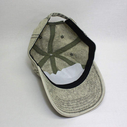 Snow Washed Cotton Twill Low Profile Adjustable Baseball Cap
