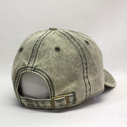 Snow Washed Cotton Twill Low Profile Adjustable Baseball Cap