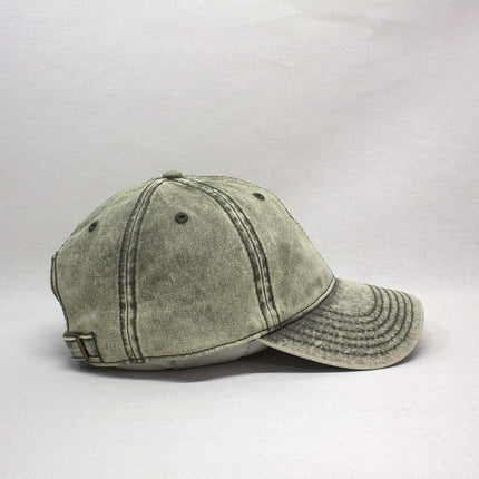 Snow Washed Cotton Twill Low Profile Adjustable Baseball Cap
