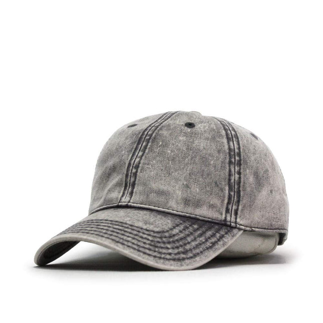 Snow Washed Cotton Twill Low Profile Adjustable Baseball Cap