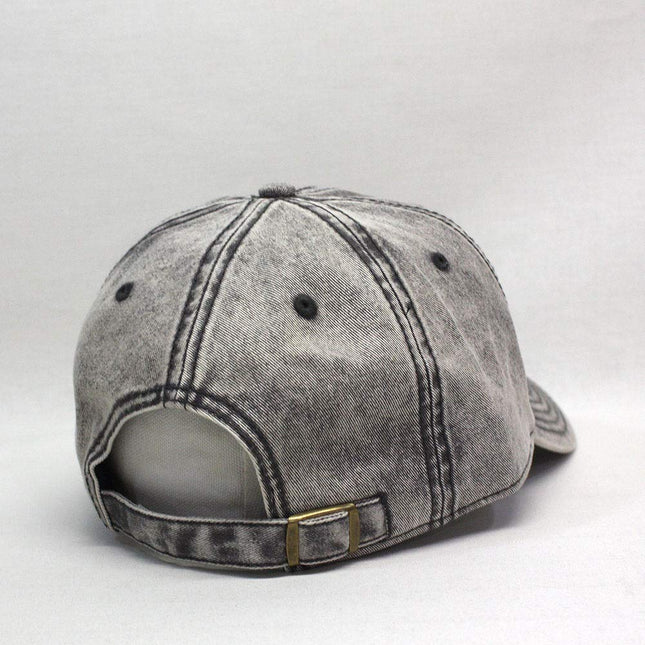Snow Washed Cotton Twill Low Profile Adjustable Baseball Cap