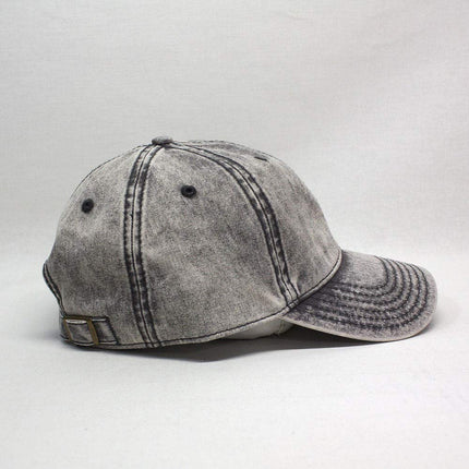 Snow Washed Cotton Twill Low Profile Adjustable Baseball Cap